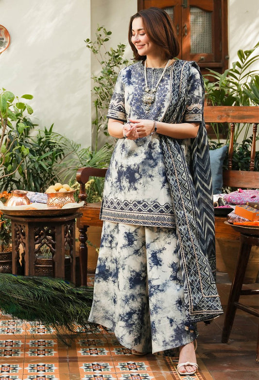 Sapphire 3 Piece - Embroidered Lawn Suit