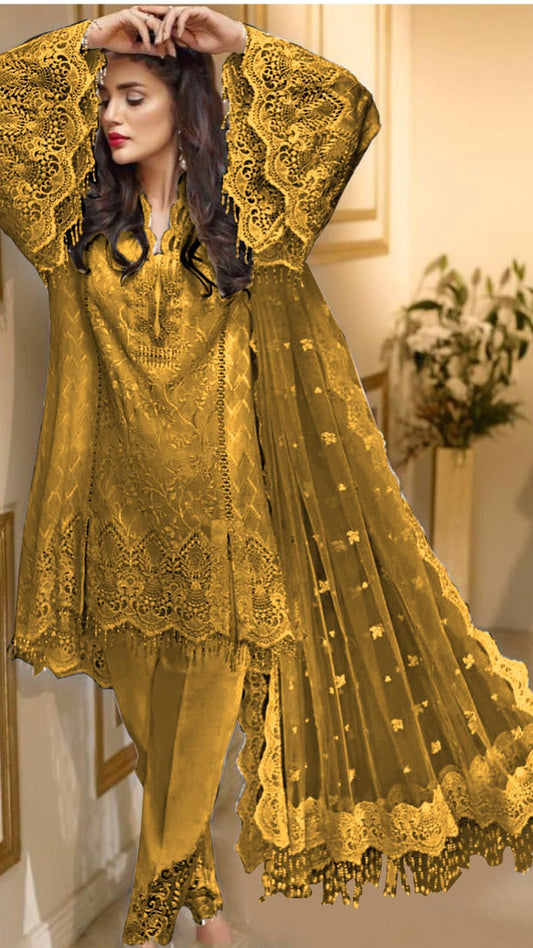 ANAYA NET EMBROIDERED