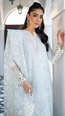 QALAMKAR LAWN SKY BLUE
