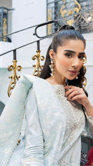 QALAMKAR LAWN SKY BLUE